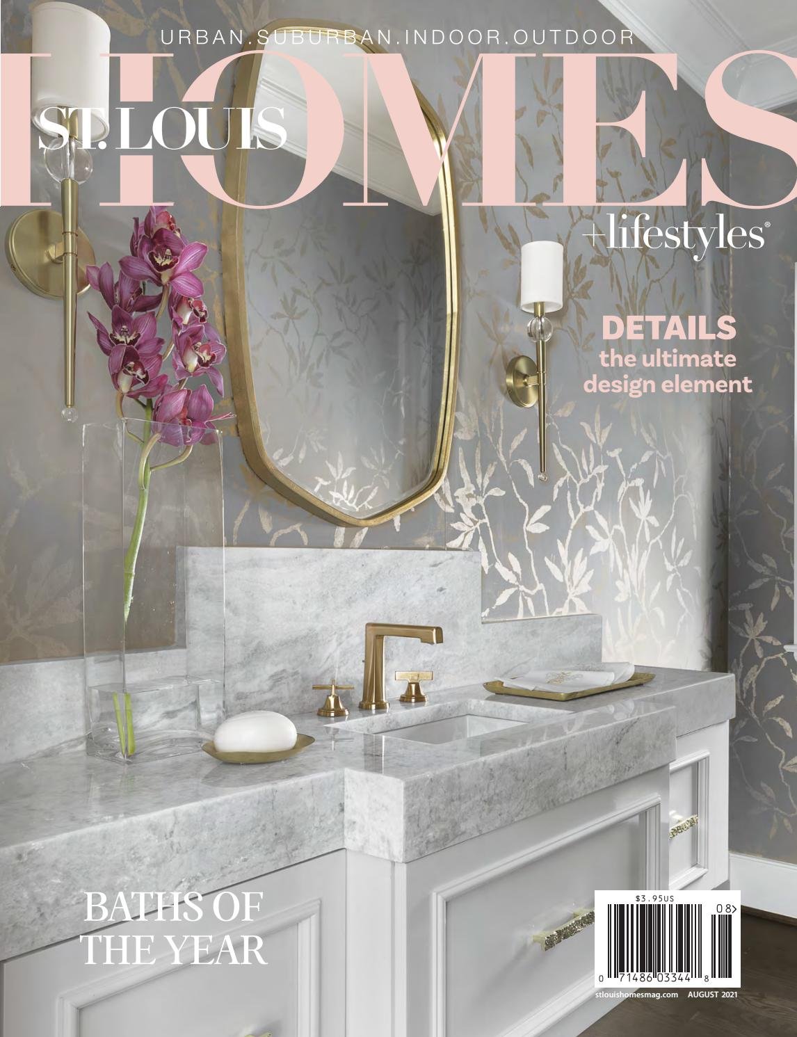Magazine cover featuring Rockwell Interiors, August 2021