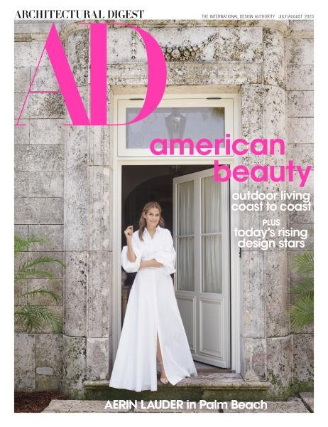 Magazine cover featuring Rockwell Interiors, July August 2023