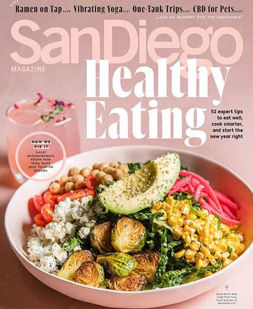 San Diego Magazine cover featuring Rockwell Interiors